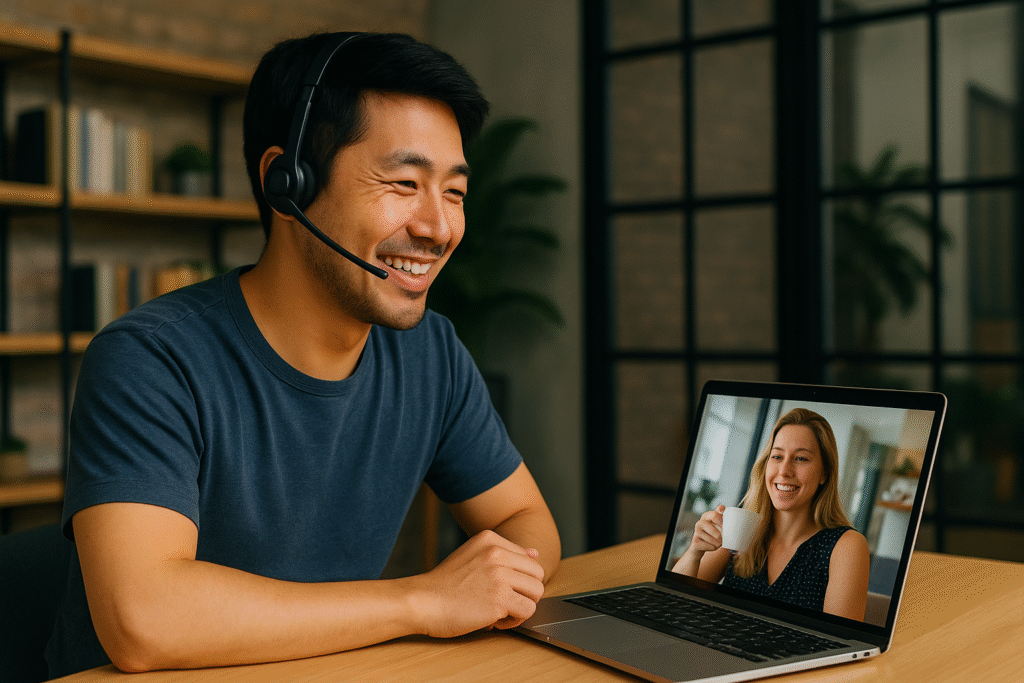 Online consultation with a travel advisor